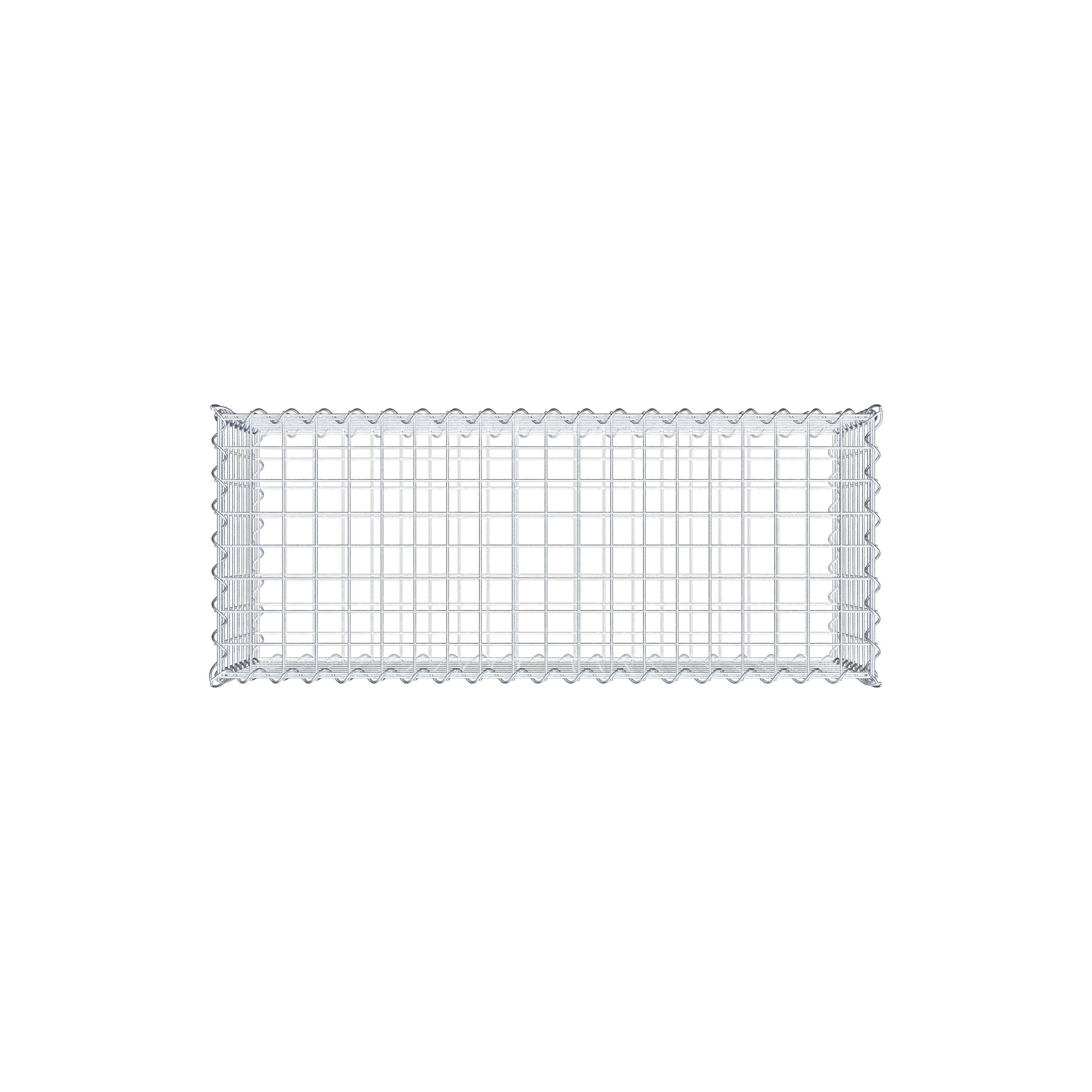 Gabion 100 cm x 40 cm x 40 cm (L x H x D), mesh size 5 cm x 5 cm, spiral