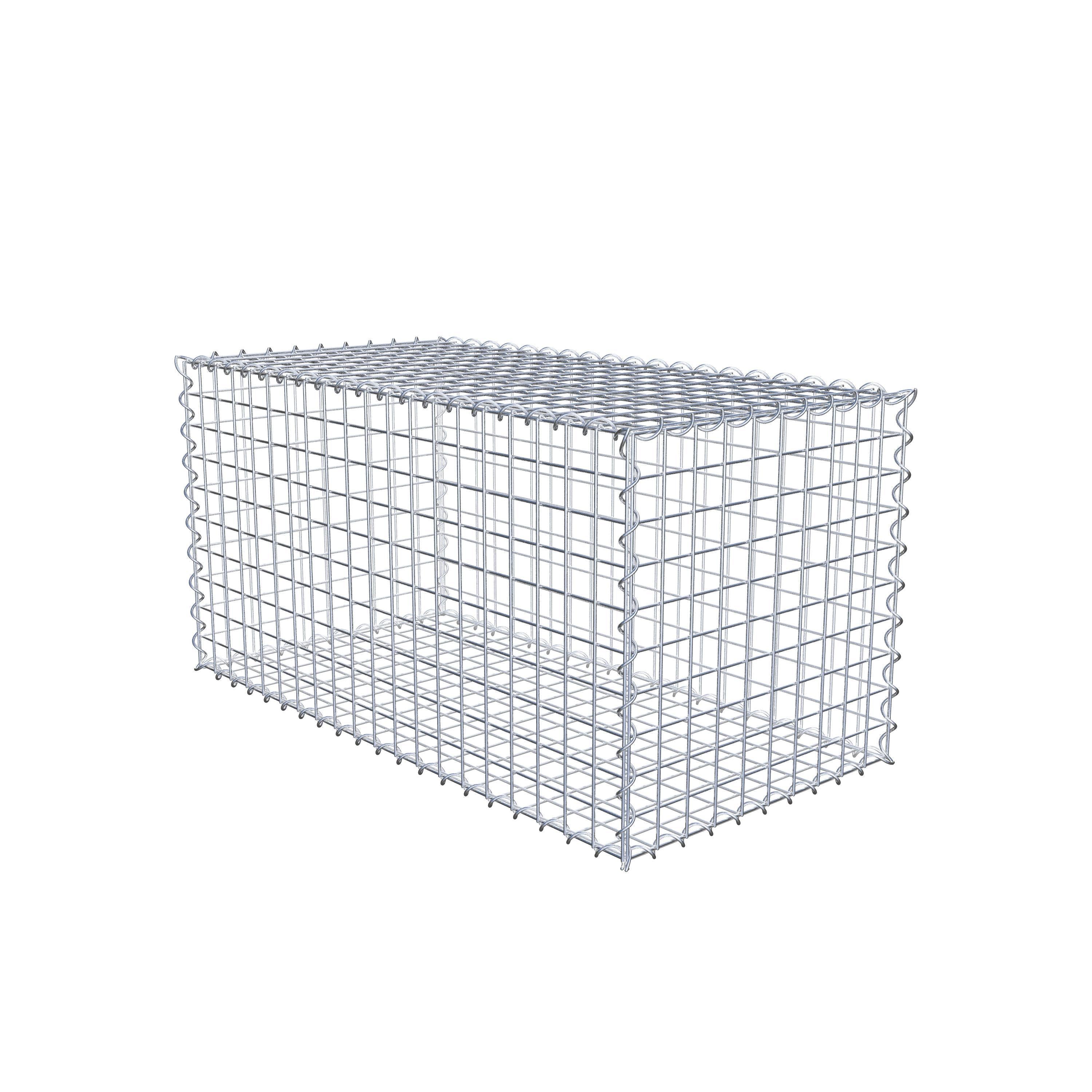 Gabion 100 cm x 50 cm x 50 cm (L x H x D), maskstorlek 5 cm x 5 cm, spiral