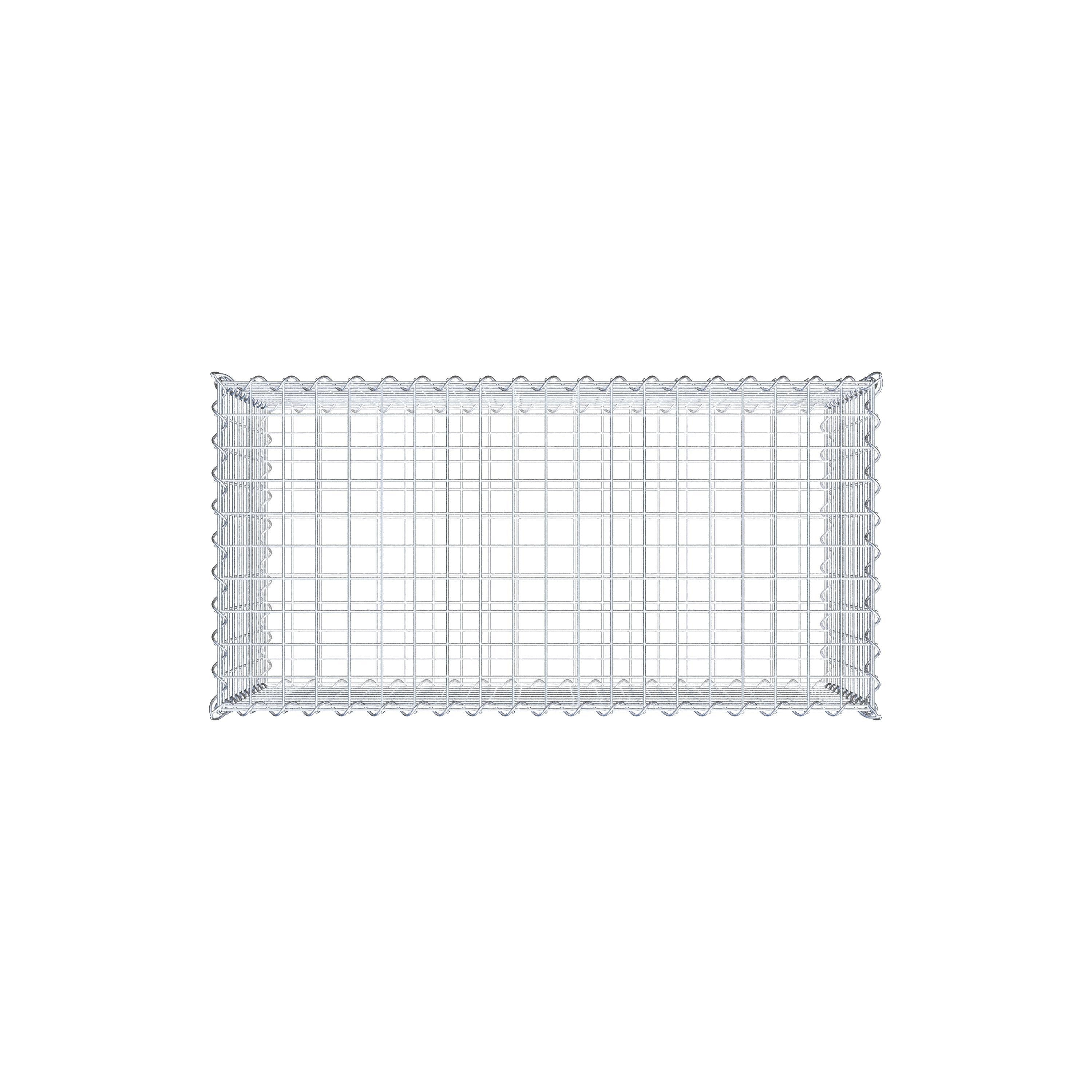 Gabion 100 cm x 50 cm x 50 cm (L x H x D), maskstorlek 5 cm x 5 cm, spiral