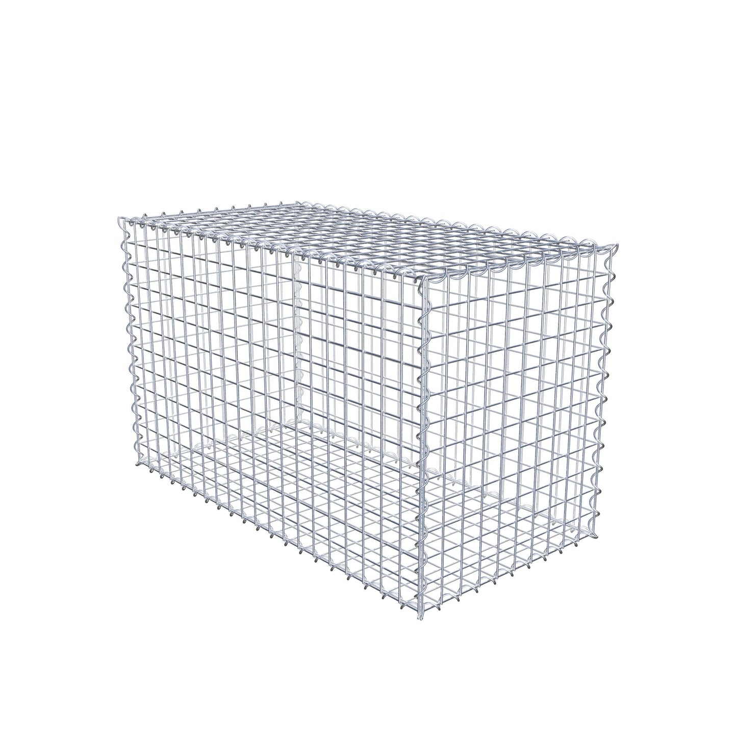 Gabion 100 cm x 60 cm x 50 cm (L x H x D), mesh size 5 cm x 5 cm, spiral