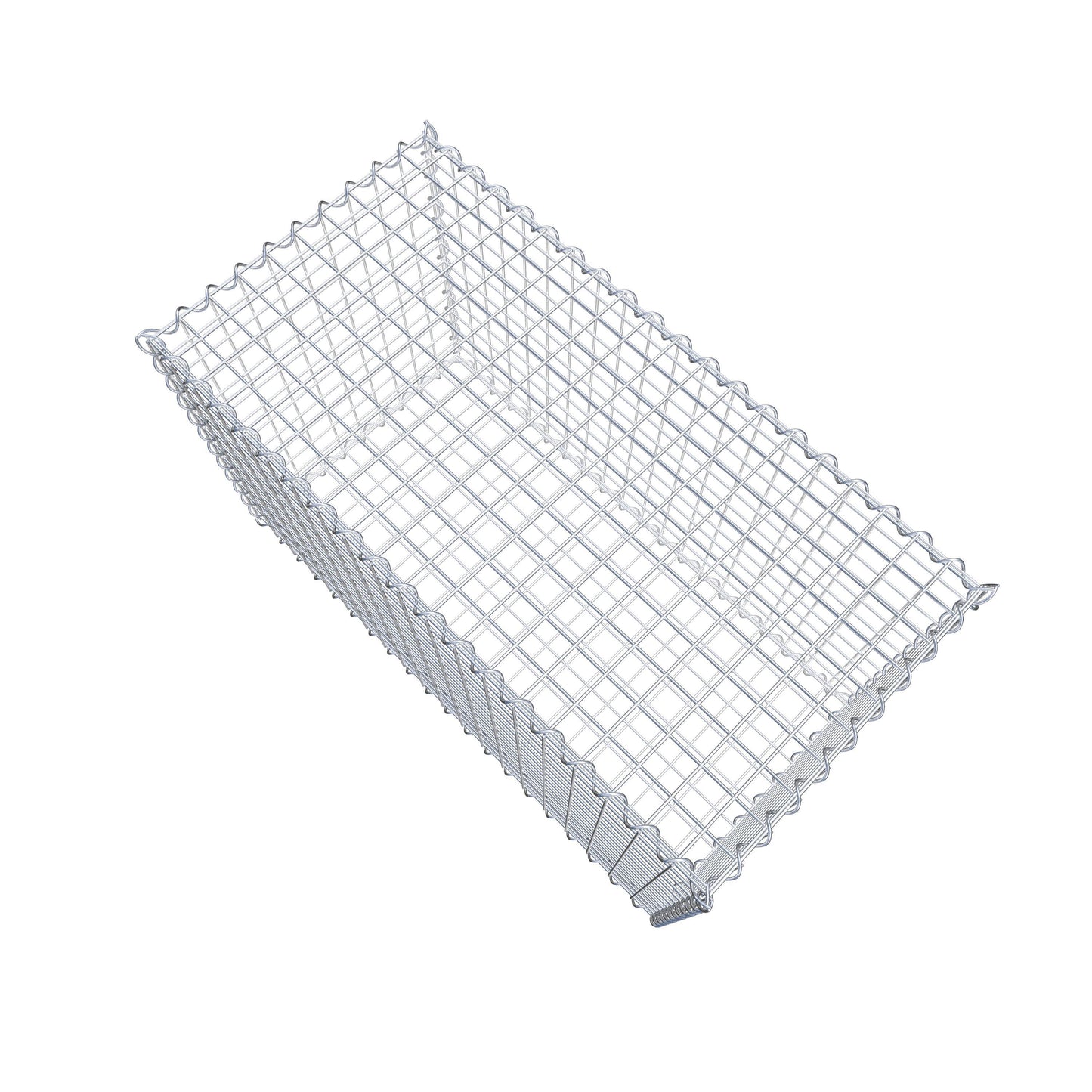 Gabion 100 cm x 60 cm x 50 cm (L x H x D), mesh size 5 cm x 5 cm, spiral
