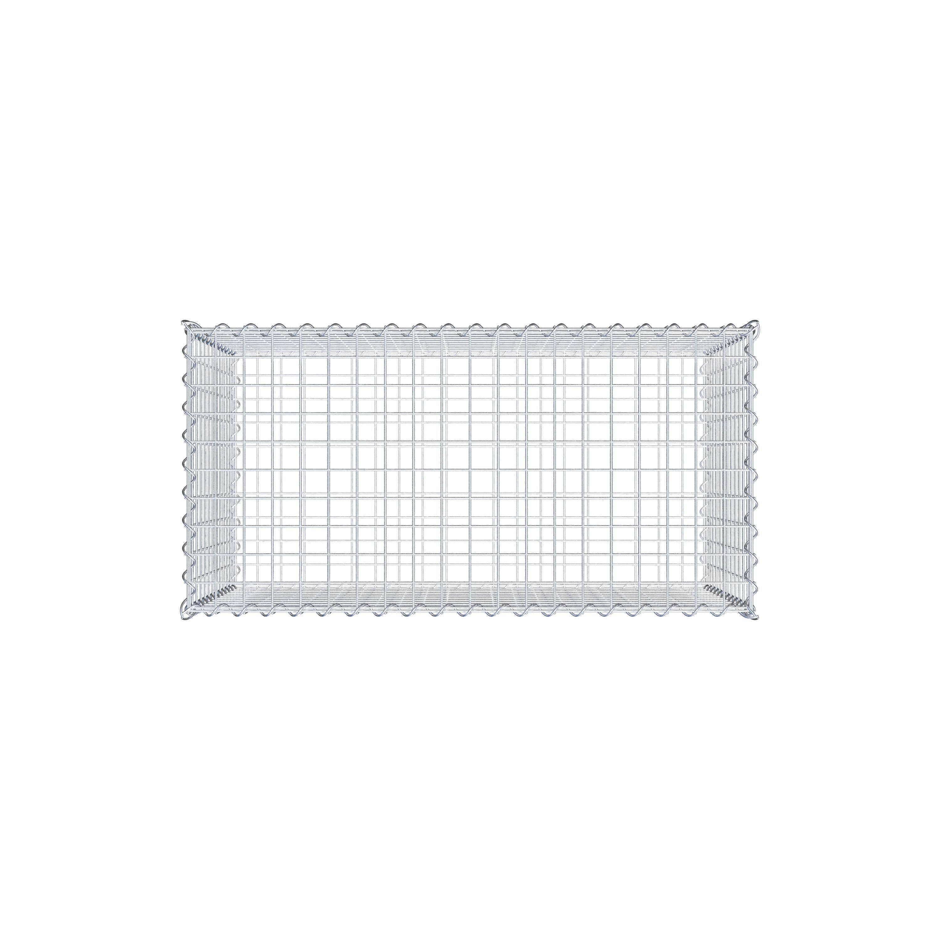 Gabion 100 cm x 60 cm x 50 cm (L x H x D), maskestørrelse 5 cm x 5 cm, spiral