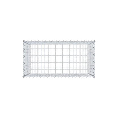 Gabion 100 cm x 60 cm x 50 cm (L x H x D), mesh size 5 cm x 5 cm, spiral