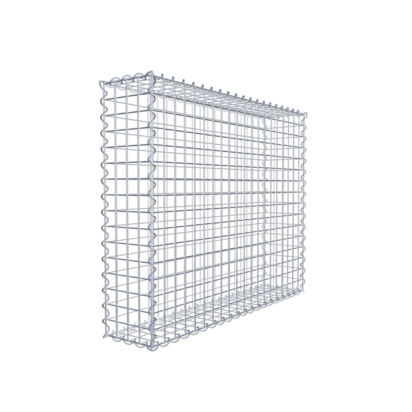 Gabion 100 cm x 80 cm x 20 cm (L x H x P), mailles 5 cm x 5 cm, spirale