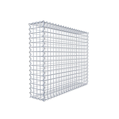 Gabion 100 cm x 80 cm x 20 cm (L x H x P), mailles 5 cm x 5 cm, spirale