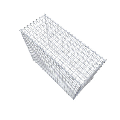 Gabion 100 cm x 80 cm x 40 cm (L x H x D), maskstorlek 5 cm x 5 cm, spiral