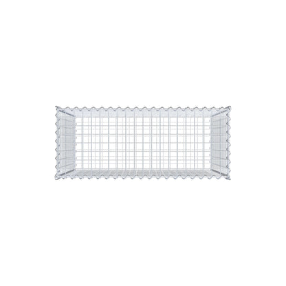 Gabion 100 cm x 80 cm x 40 cm (L x H x D), maskstorlek 5 cm x 5 cm, spiral