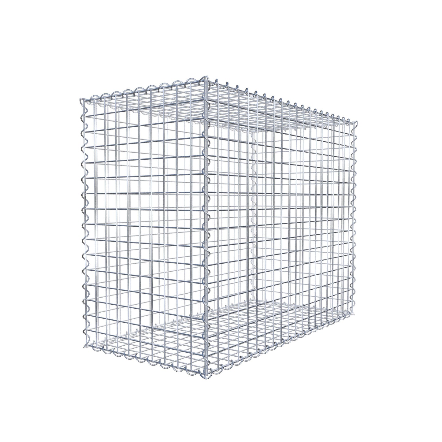 Gabion 100 cm x 80 cm x 50 cm (L x H x P), mailles 5 cm x 5 cm, spirale
