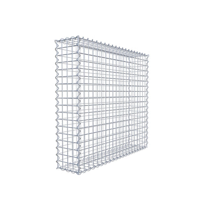 Gabion 100 cm x 90 cm x 20 cm (L x H x D), maskestørrelse 5 cm x 5 cm, spiral
