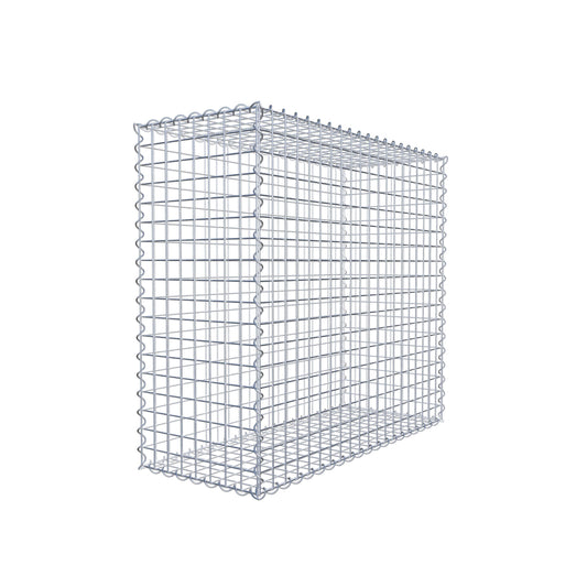 Gabion 100 cm x 90 cm x 40 cm (L x H x D), maskstorlek 5 cm x 5 cm, spiral
