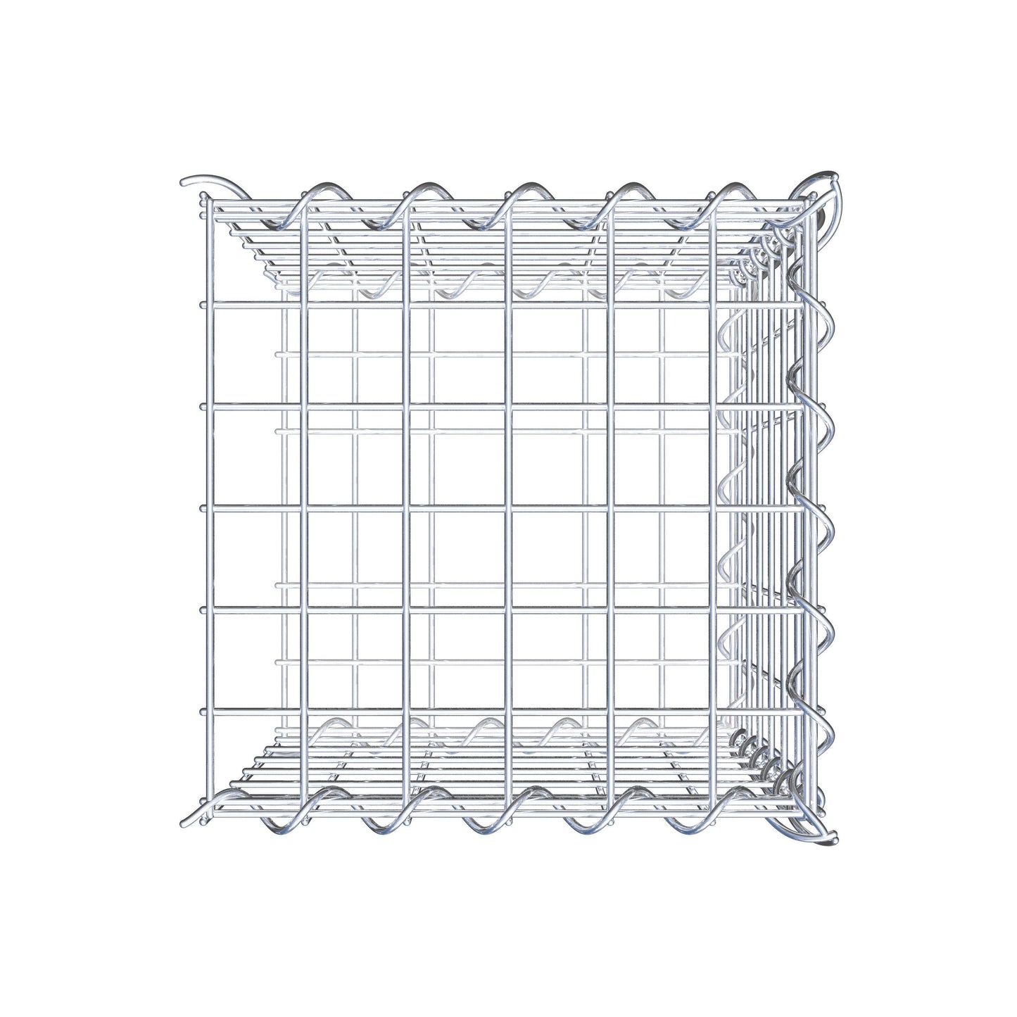 Opvokset gabion type 2 30 cm x 30 cm x 30 cm (L x H x D), maskestørrelse 5 cm x 5 cm, spiral