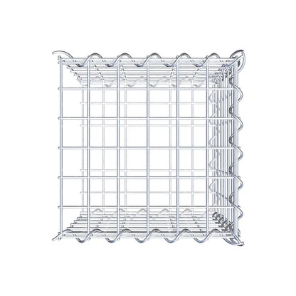 Opvokset gabion type 2 30 cm x 30 cm x 30 cm (L x H x D), maskestørrelse 5 cm x 5 cm, spiral