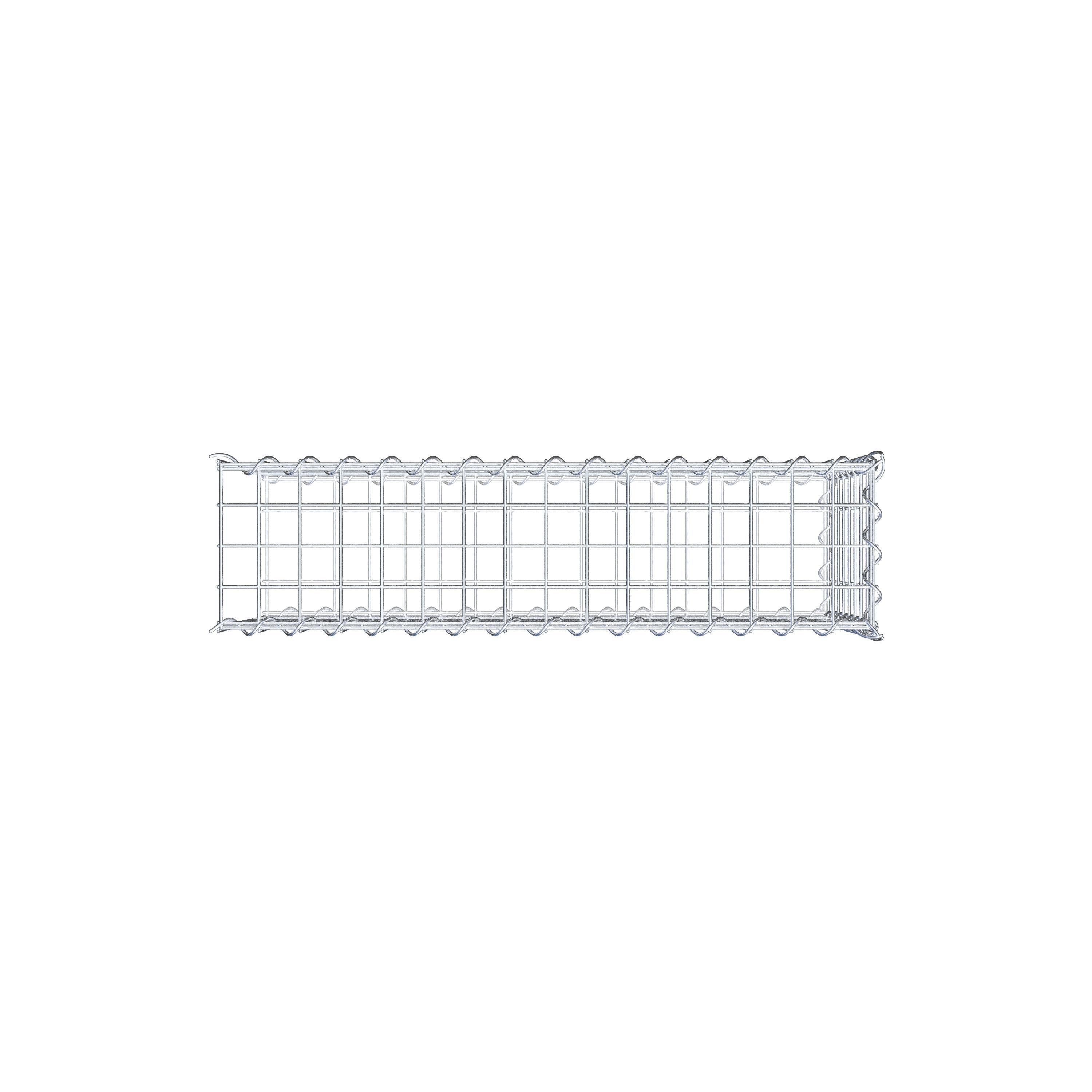 Gabião Tipo 2 80 cm x 40 cm x 20 cm (C x A x P), malhagem 5 cm x 5 cm, espiral