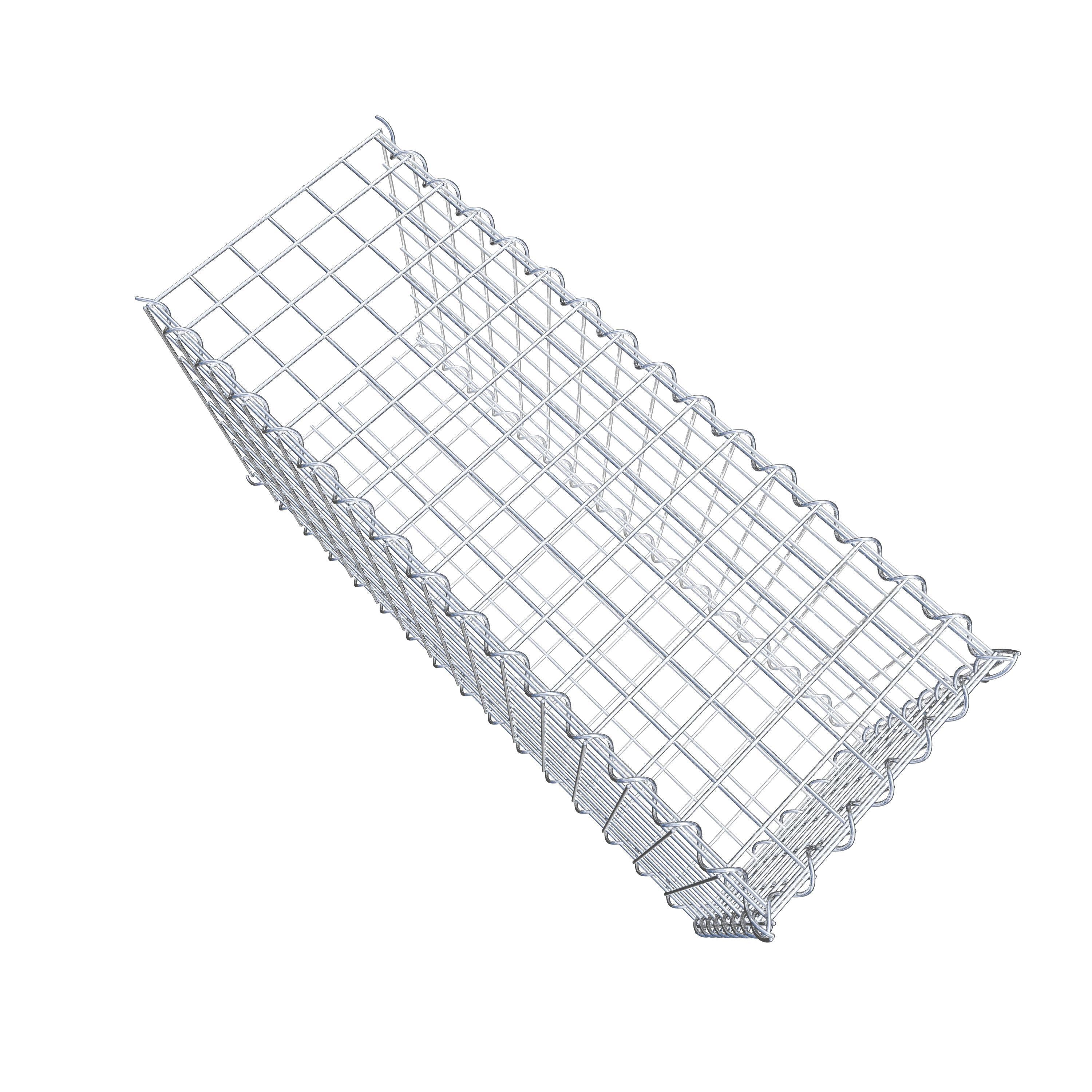 Anbaugabione Typ 2 80 cm x 40 cm x 30 cm (L x H x T), Maschenweite 5 cm x 5 cm, Spirale