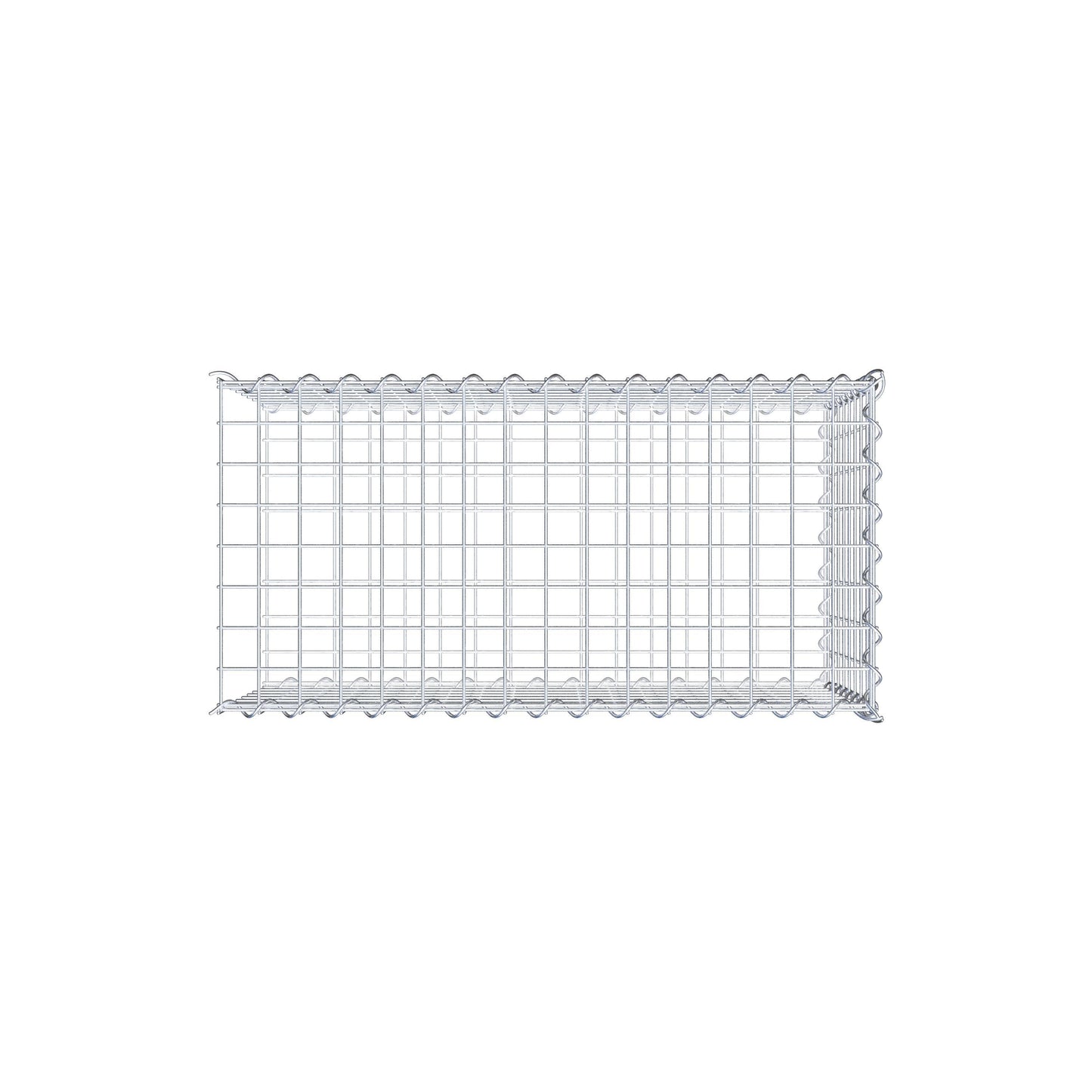 Extra gabion typ 2 80 cm x 40 cm x 40 cm (L x H x D), maskstorlek 5 cm x 5 cm, spiral