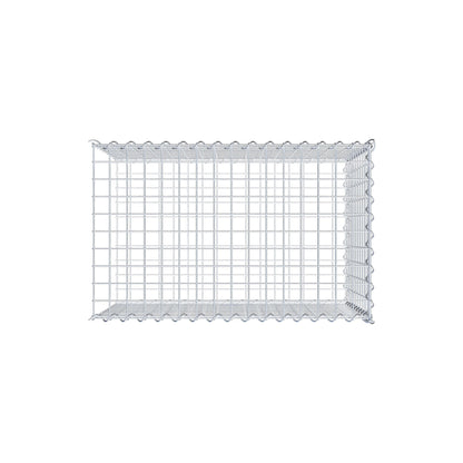 Gabbione aggiuntivo tipo 2 80 cm x 50 cm x 50 cm (L x A x P), dimensione maglia 5 cm x 5 cm, a spirale