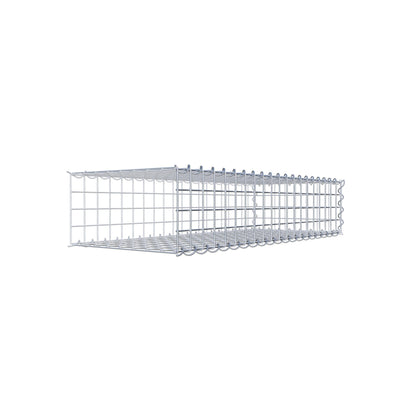 Gavión complementario tipo 2 100 cm x 20 cm x 40 cm (L x A x P), malla 5 cm x 5 cm, espiral