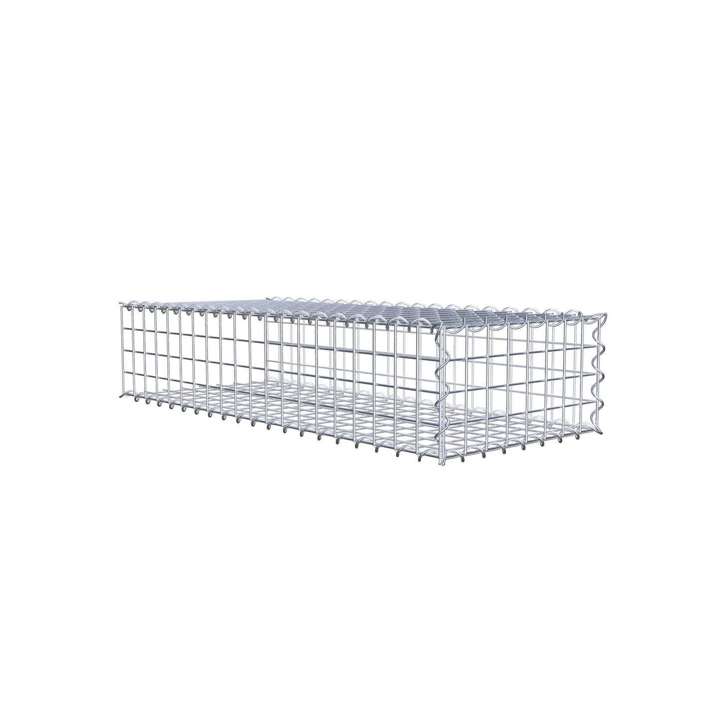 Gavión complementario tipo 2 100 cm x 20 cm x 40 cm (L x A x P), malla 5 cm x 5 cm, espiral