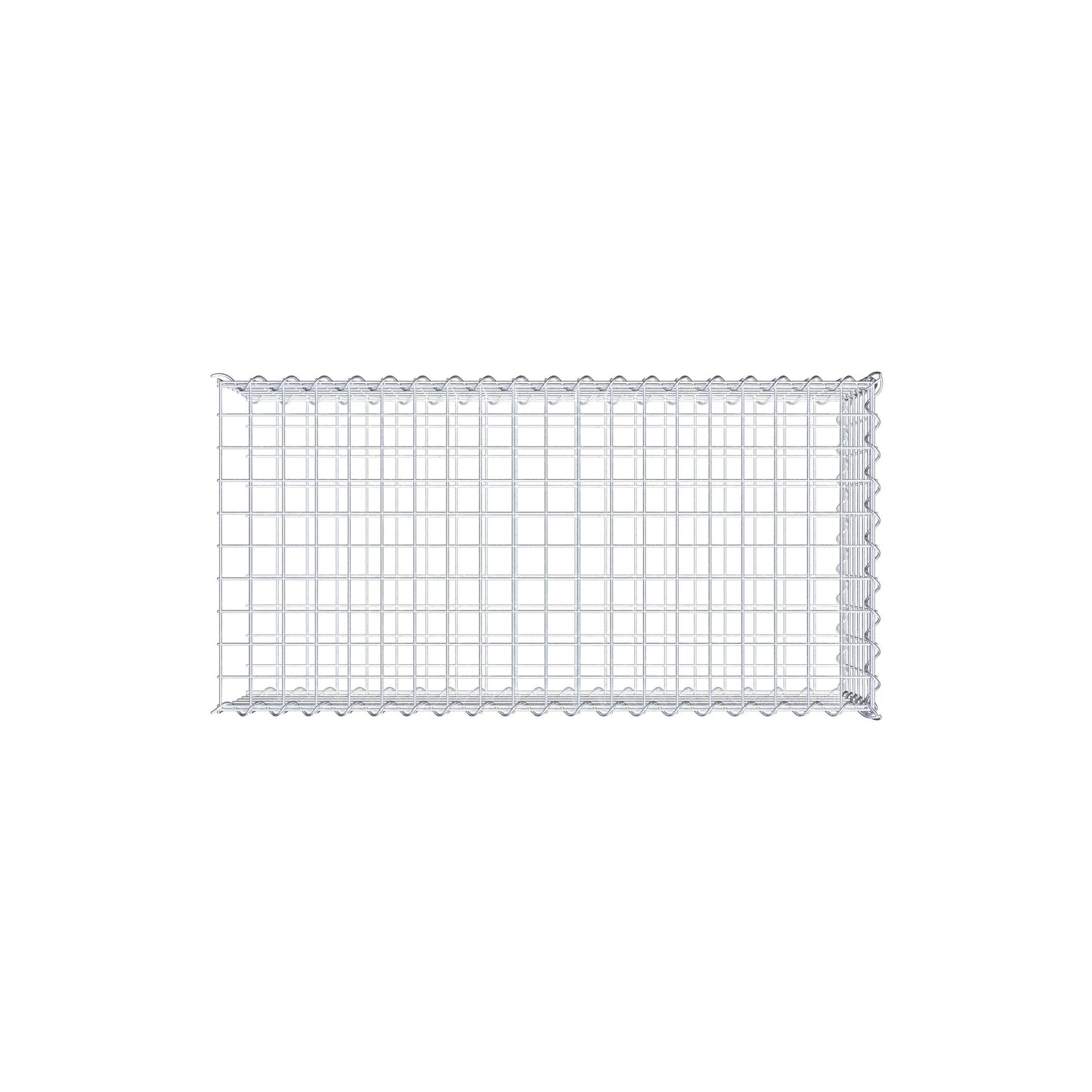 Extra gabion typ 2 100 cm x 30 cm x 50 cm (L x H x D), maskstorlek 5 cm x 5 cm, spiral