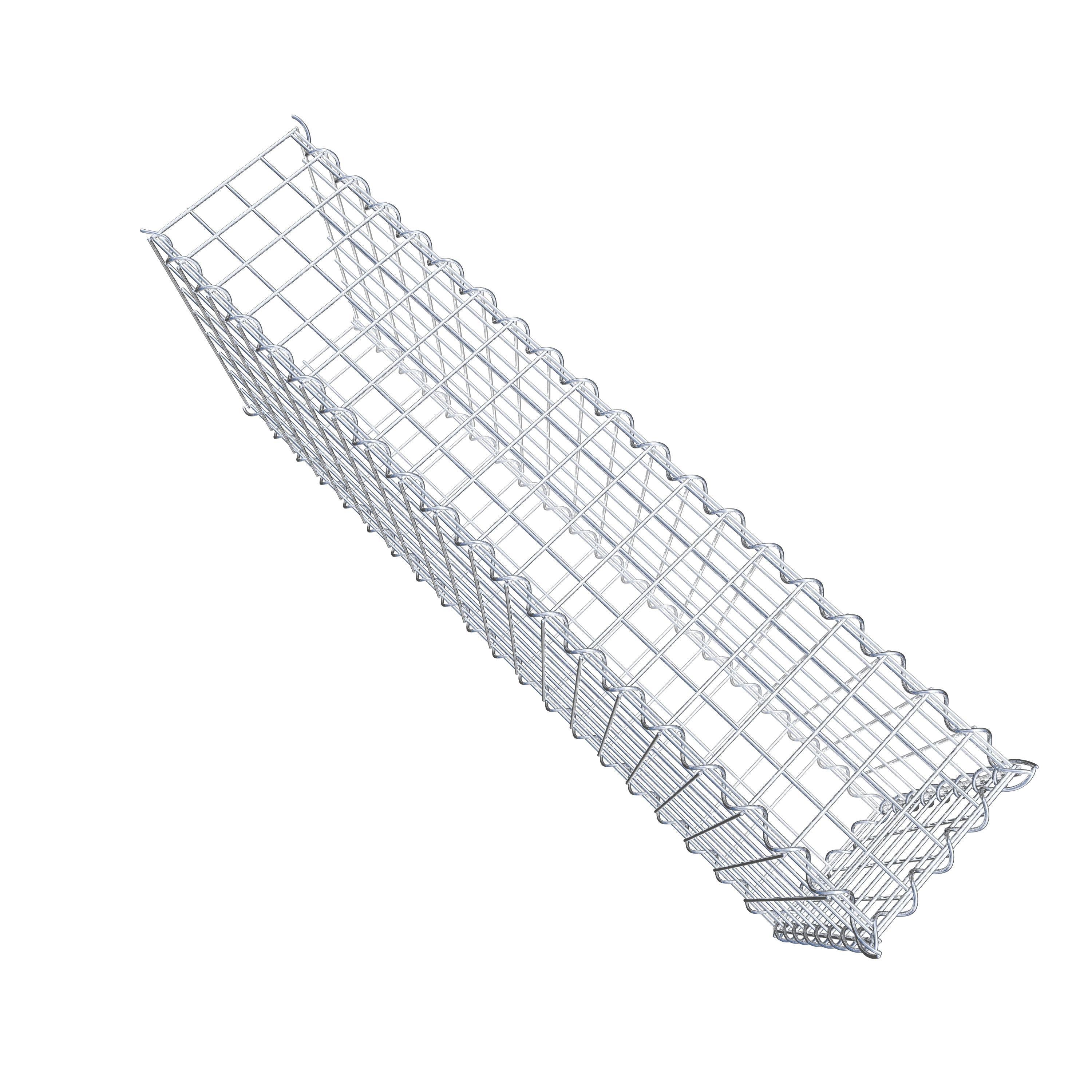 Gabião tipo 2 100 cm x 40 cm x 20 cm (C x A x P), malhagem 5 cm x 5 cm, espiral