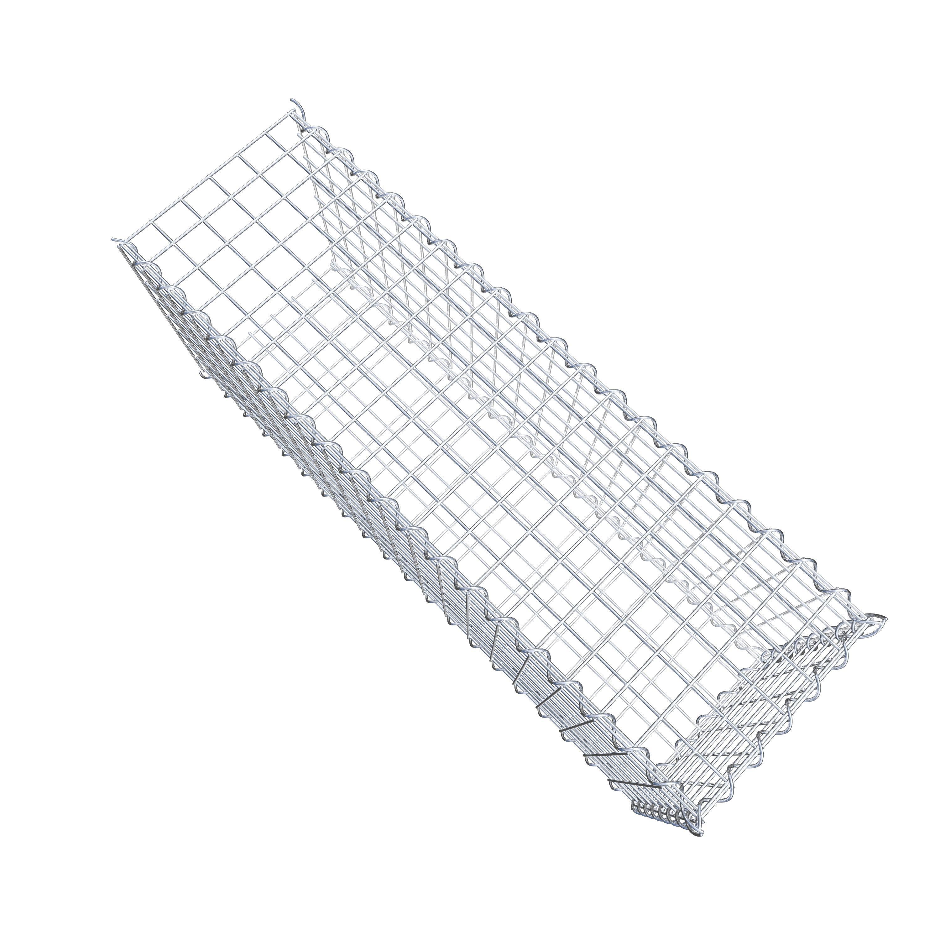 Grown-on gabion type 2 100 cm x 40 cm x 30 cm (L x H x D), mesh size 5 cm x 5 cm, spiral