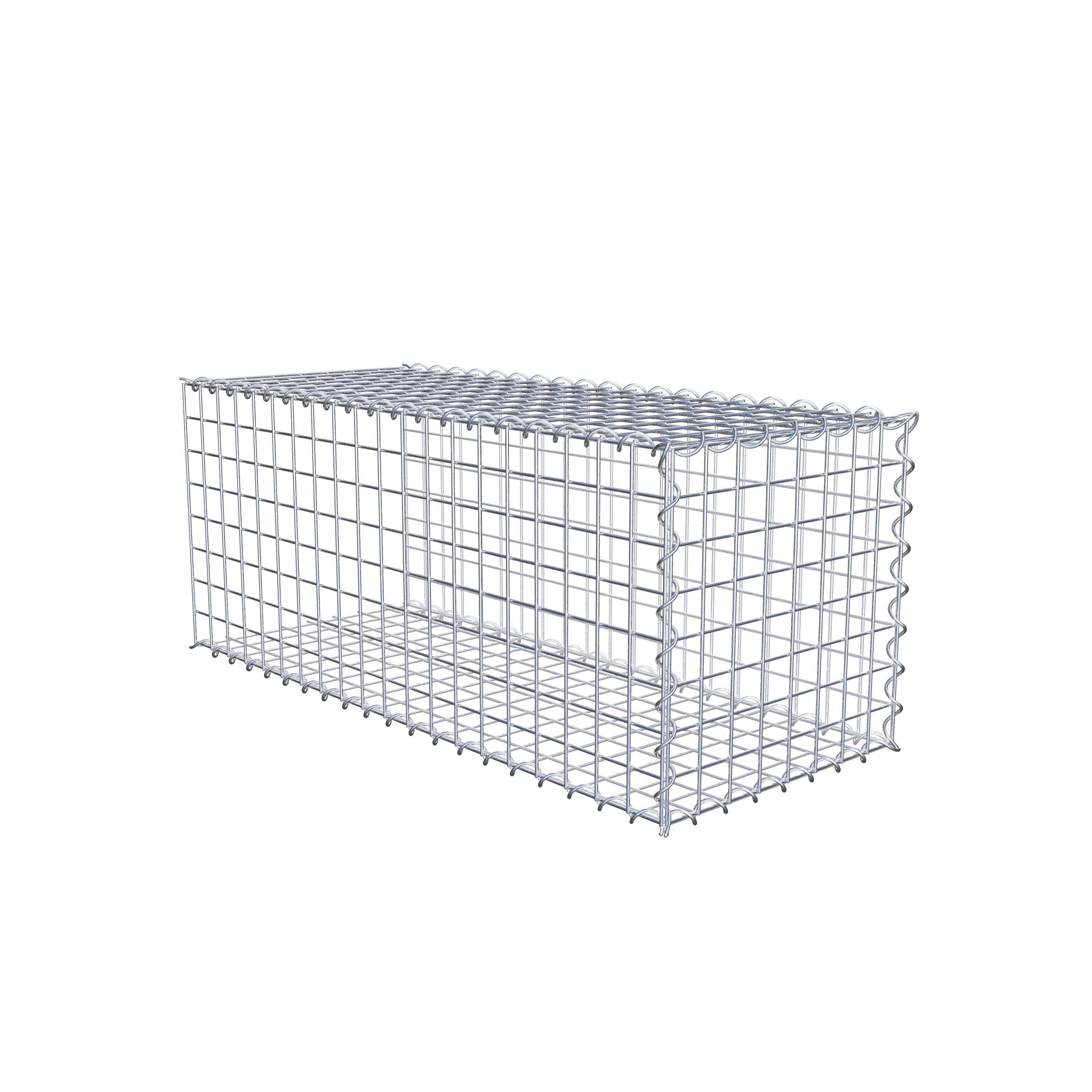 Påväxt gabion typ 2 100 cm x 40 cm x 40 cm (L x H x D), maskstorlek 5 cm x 5 cm, spiral