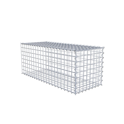 Opvokset gabion type 2 100 cm x 40 cm x 40 cm (L x H x D), maskestørrelse 5 cm x 5 cm, spiral