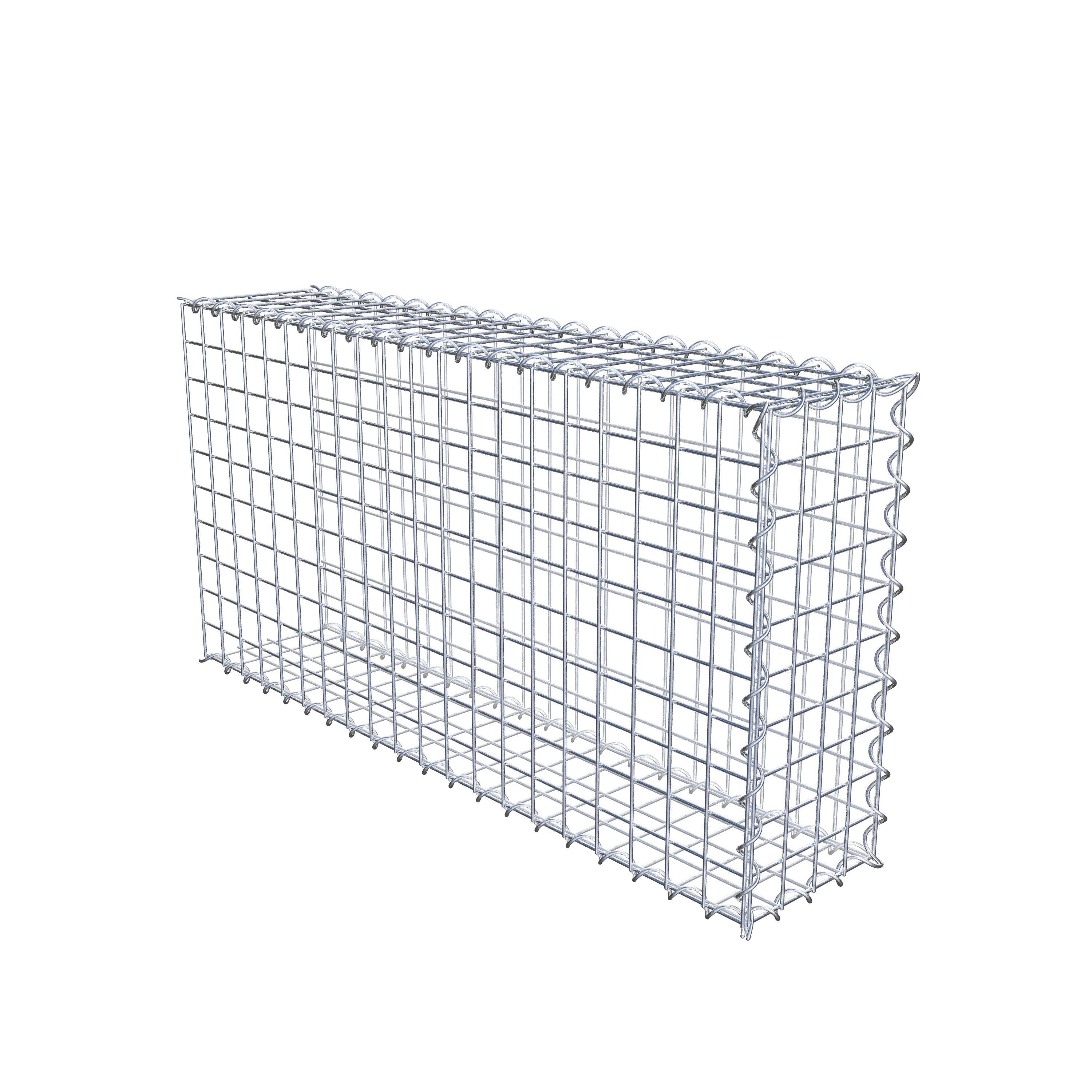 Grown-on gabion type 2 100 cm x 50 cm x 20 cm (L x H x D), mesh size 5 cm x 5 cm, spiral