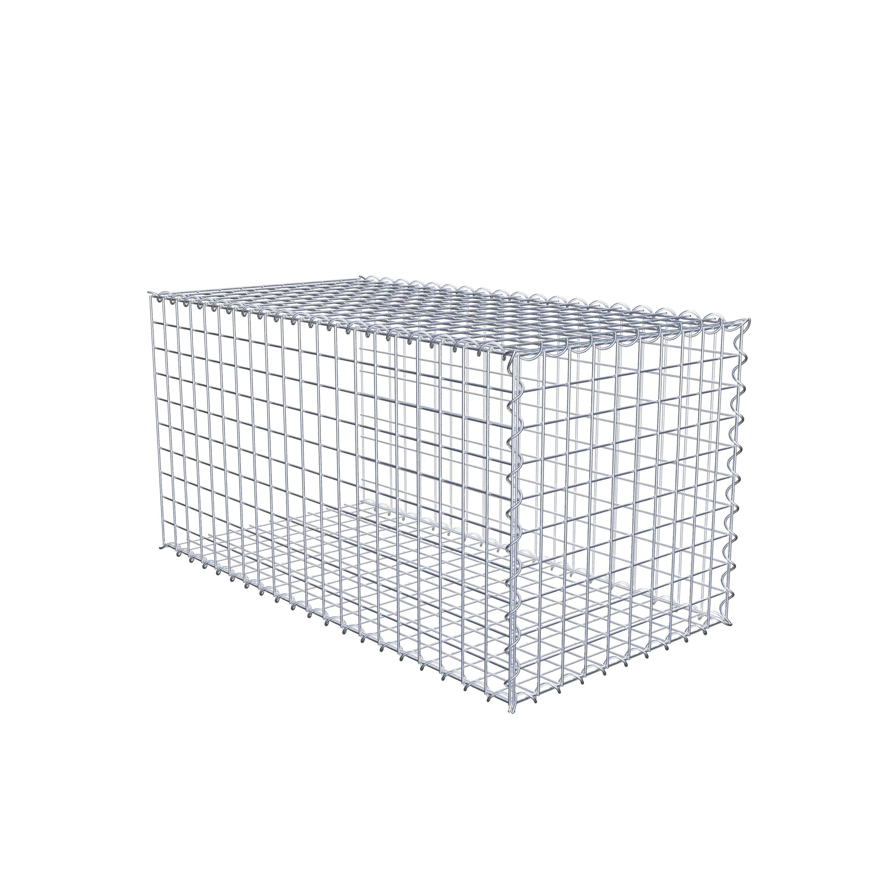 Opvokset gabion type 2 100 cm x 50 cm x 50 cm (L x H x D), maskestørrelse 5 cm x 5 cm, spiral