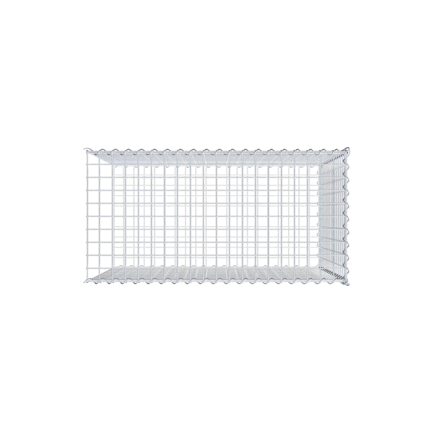 Extra gabion typ 2 100 cm x 80 cm x 50 cm (L x H x D), maskstorlek 5 cm x 5 cm, spiral