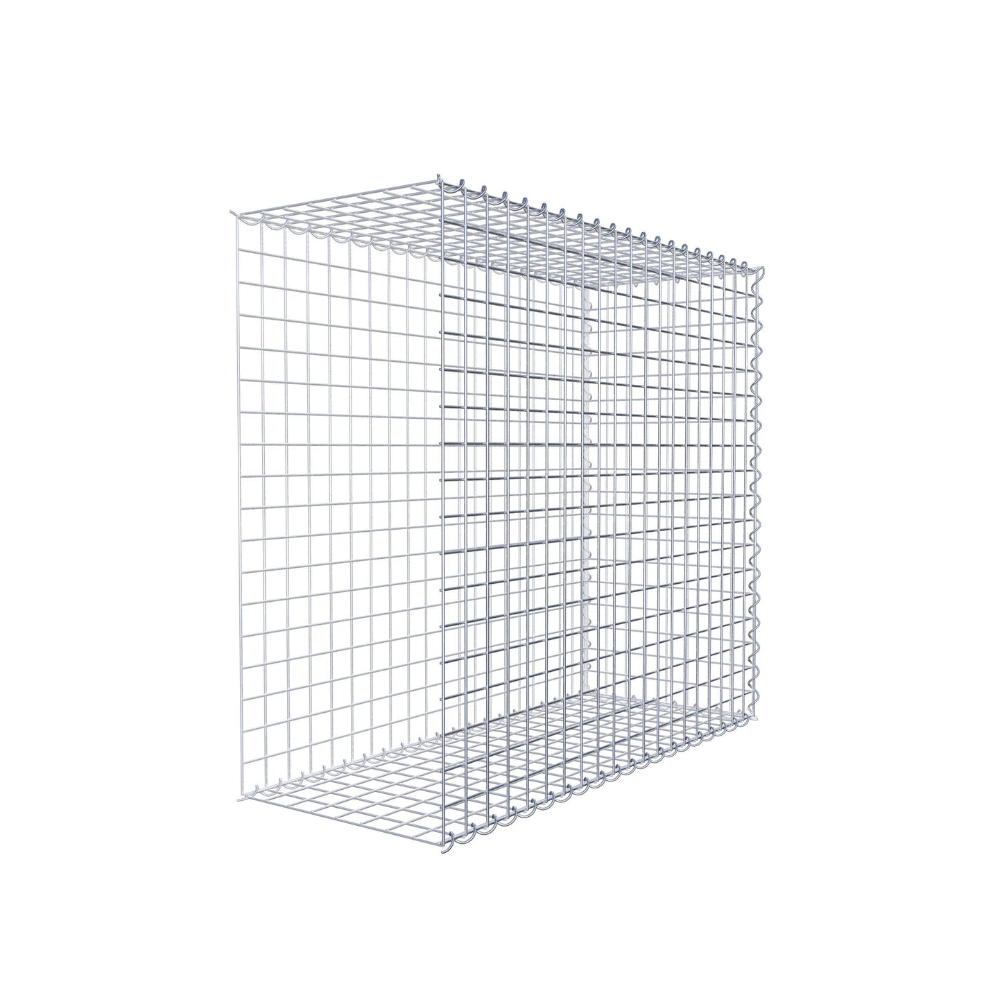 Extra gabion typ 2 100 cm x 90 cm x 40 cm (L x H x D), maskstorlek 5 cm x 5 cm, spiral