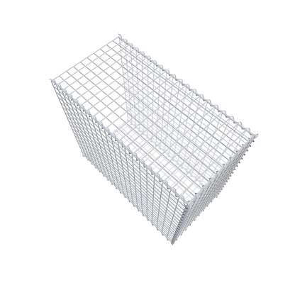 Opvokset gabion type 2 100 cm x 90 cm x 50 cm (L x H x D), maskestørrelse 5 cm x 5 cm, spiral