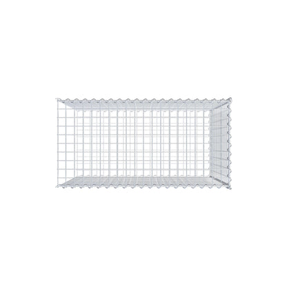 Opvokset gabion type 2 100 cm x 90 cm x 50 cm (L x H x D), maskestørrelse 5 cm x 5 cm, spiral