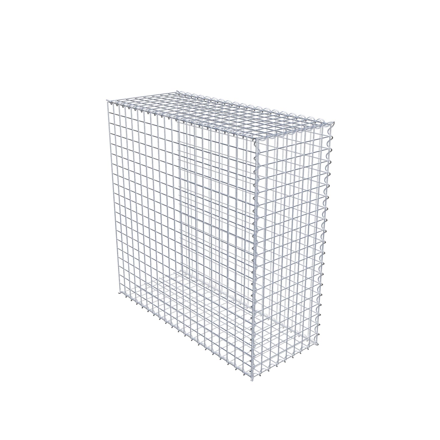 Anbaugabione Typ 2 100 cm x 100 cm x 40 cm (L x H x T), Maschenweite 5 cm x 5 cm, Spirale