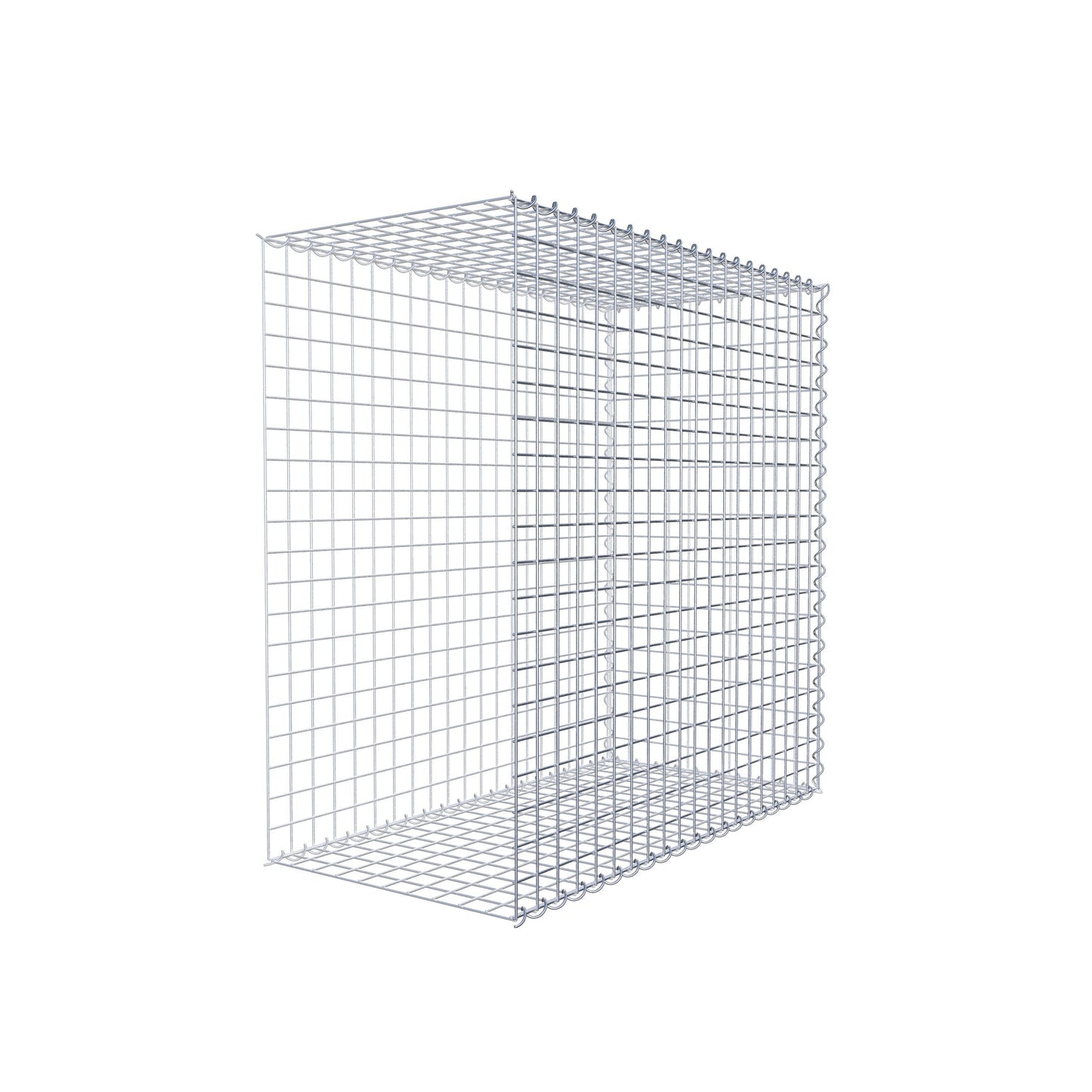 Gabbione aggiuntivo tipo 2 100 cm x 100 cm x 50 cm (L x A x P), dimensione maglia 5 cm x 5 cm, a spirale