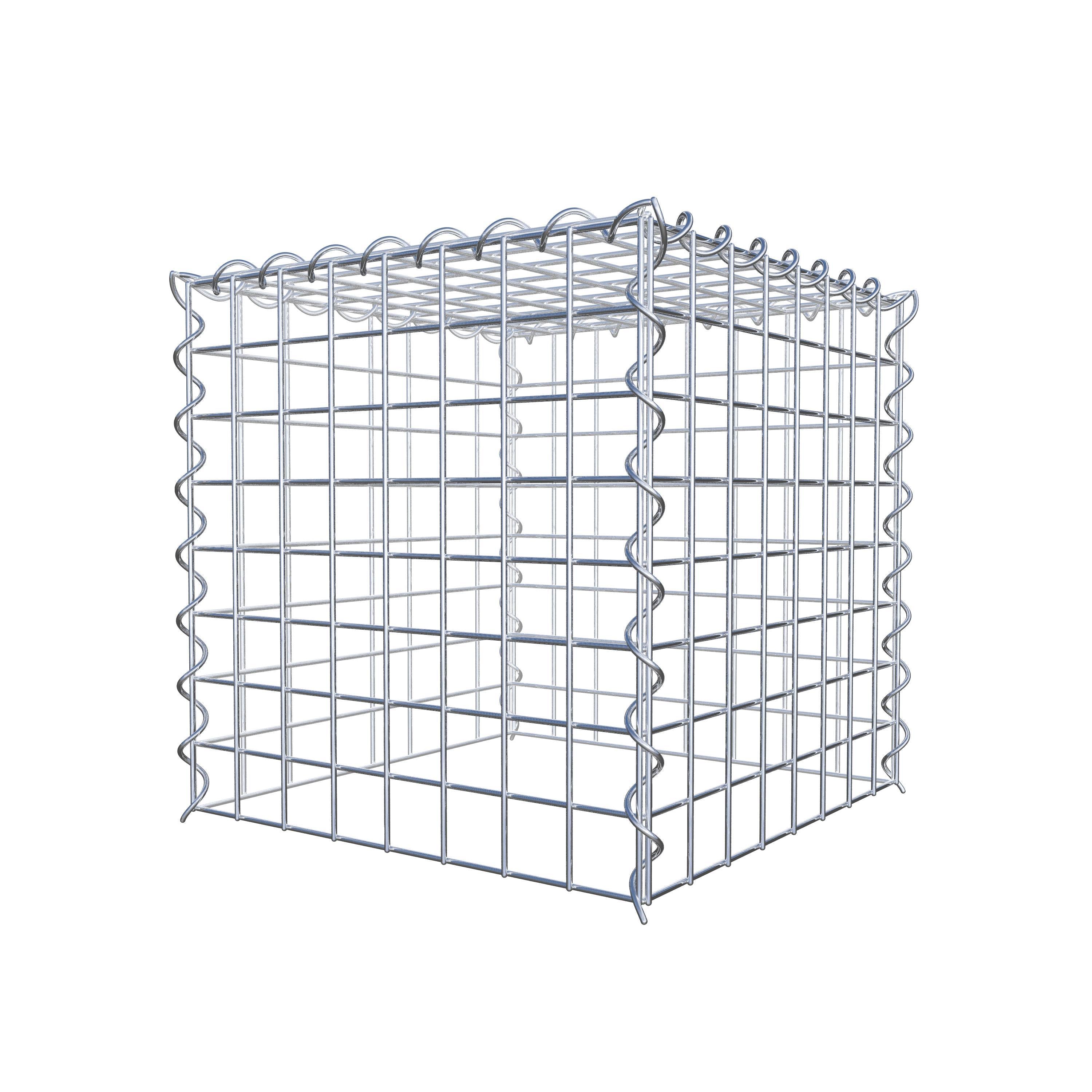 Gabião tipo 3 40 cm x 40 cm x 40 cm (C x A x P), malhagem 5 cm x 5 cm, espiral