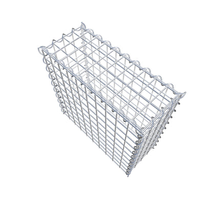 Opvokset gabion type 3 50 cm x 50 cm x 20 cm (L x H x D), maskestørrelse 5 cm x 5 cm, spiral