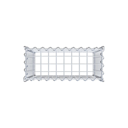 Opvokset gabion type 3 50 cm x 50 cm x 20 cm (L x H x D), maskestørrelse 5 cm x 5 cm, spiral