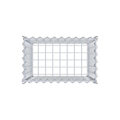 Anbaugabione Typ 3 50 cm x 50 cm x 30 cm (L x H x T), Maschenweite 5 cm x 5 cm, Spirale