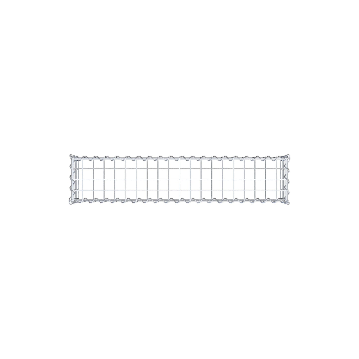 Gavión adulto tipo 3 100 cm x 20 cm x 20 cm (largo x alto x profundidad), tamaño de malla 5 cm x 5 cm, espiral