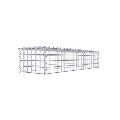 Extra gabion typ 3 100 cm x 20 cm x 30 cm (L x H x D), maskstorlek 5 cm x 5 cm, spiral