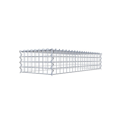 Gabion rapporté type 3 100 cm x 20 cm x 40 cm (L x H x P), mailles 5 cm x 5 cm, spirale
