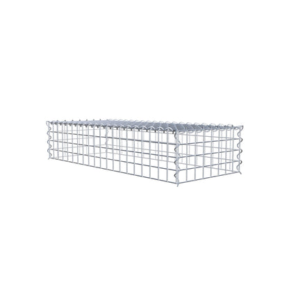 Gabion rapporté type 3 100 cm x 20 cm x 40 cm (L x H x P), mailles 5 cm x 5 cm, spirale
