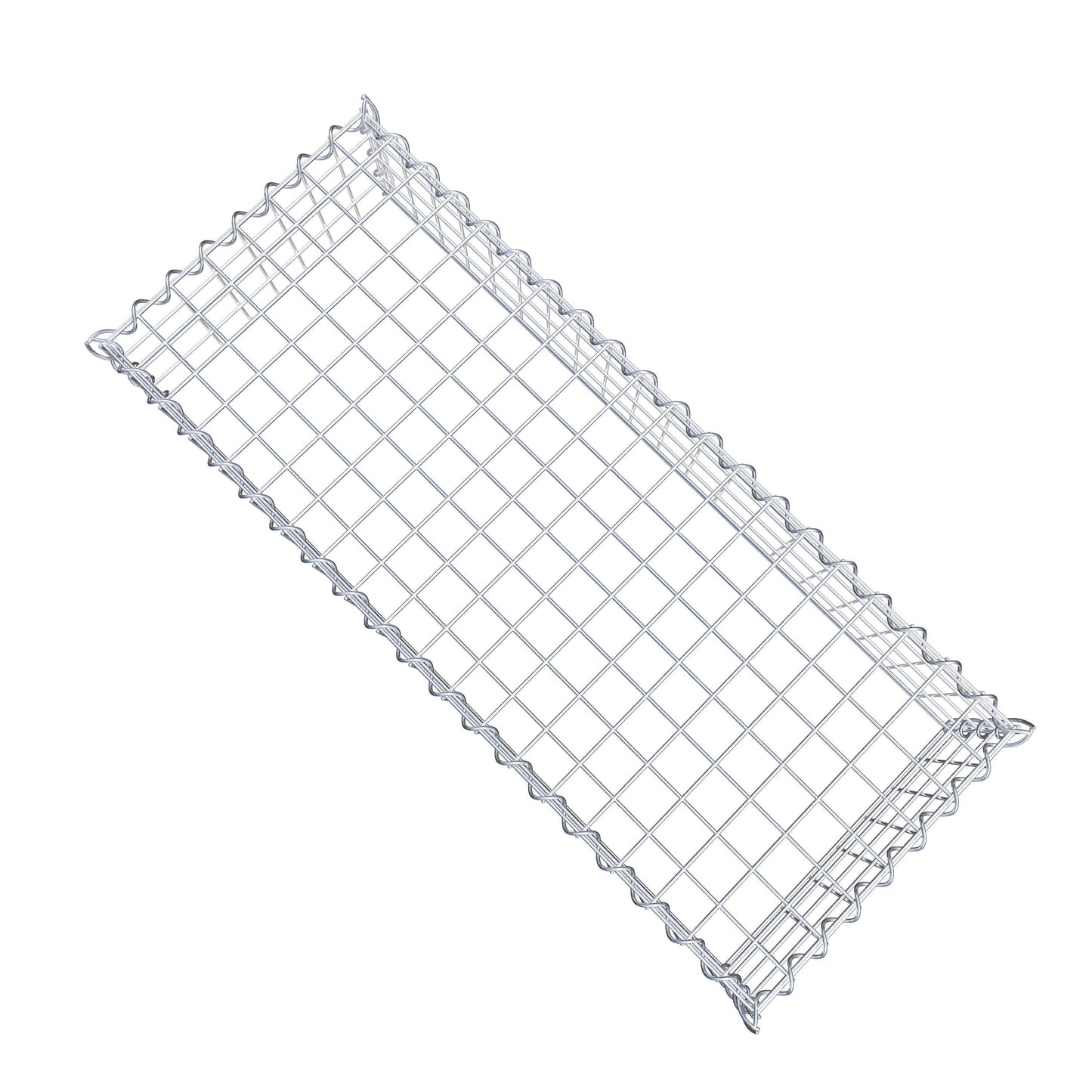 Gabion rapporté type 3 100 cm x 20 cm x 40 cm (L x H x P), mailles 5 cm x 5 cm, spirale