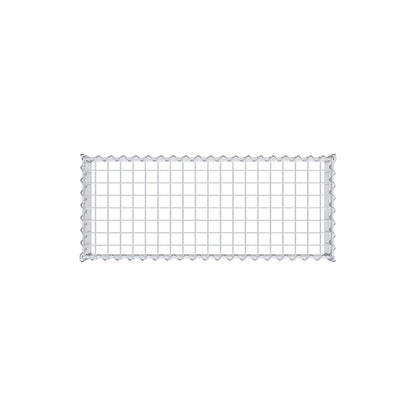 Gabion rapporté type 3 100 cm x 20 cm x 40 cm (L x H x P), mailles 5 cm x 5 cm, spirale