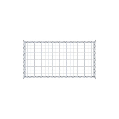 Grown-on gabion type 3 100 cm x 20 cm x 50 cm (L x H x D), mesh size 5 cm x 5 cm, spiral