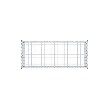 Gabion rapporté type 3 100 cm x 30 cm x 40 cm (L x H x P), mailles 5 cm x 5 cm, spirale