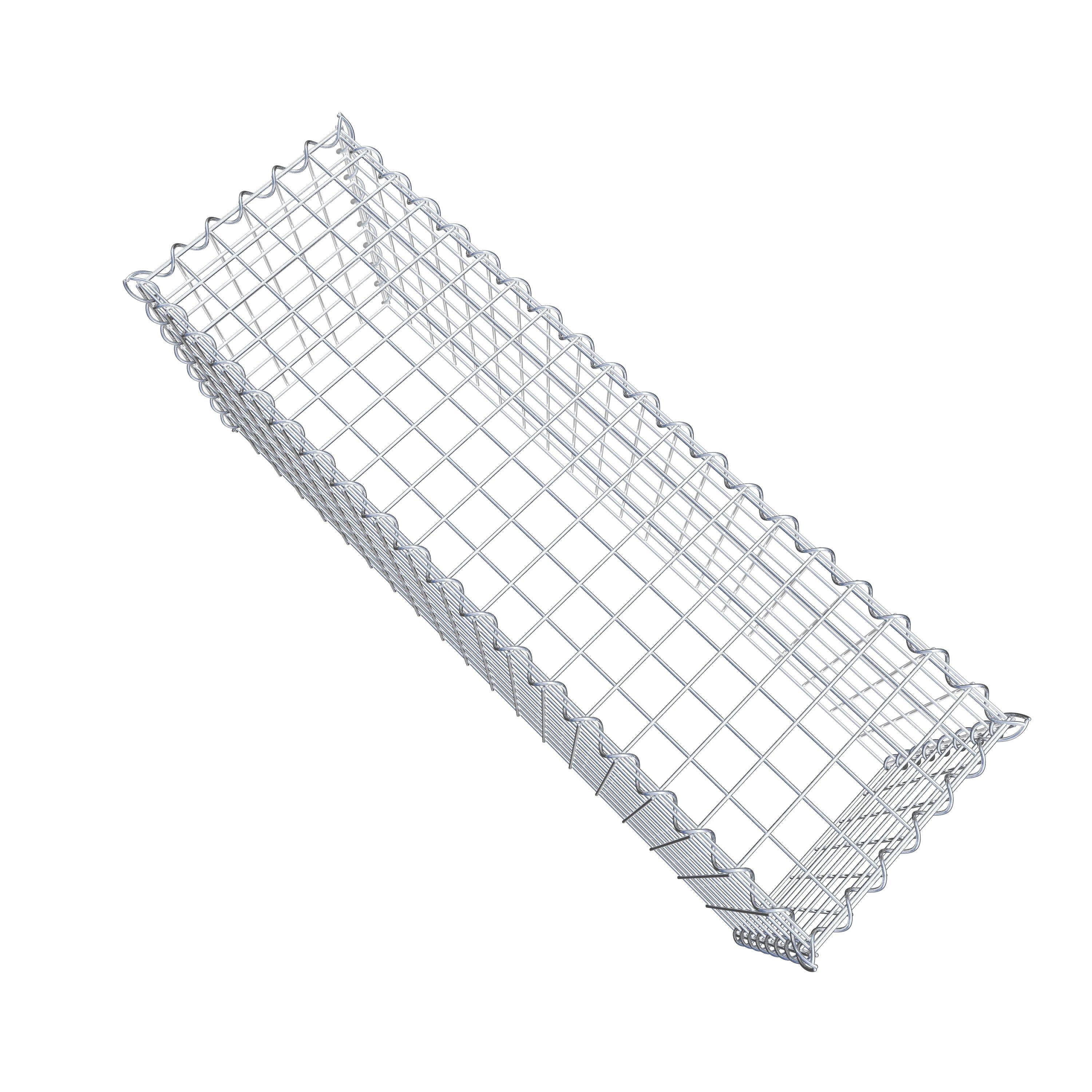 Gabião Tipo 3 100 cm x 40 cm x 30 cm (C x A x P), malhagem 5 cm x 5 cm, espiral