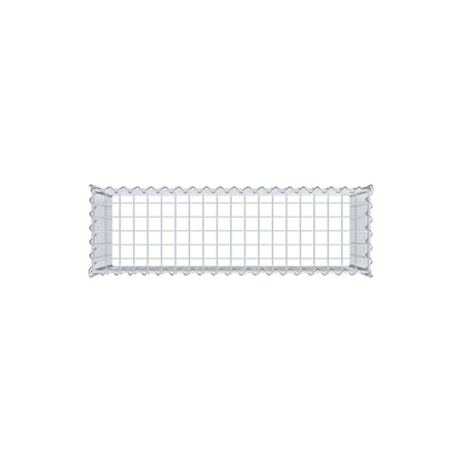 Gabion rapporté type 3 100 cm x 50 cm x 30 cm (L x H x P), mailles 5 cm x 5 cm, spirale