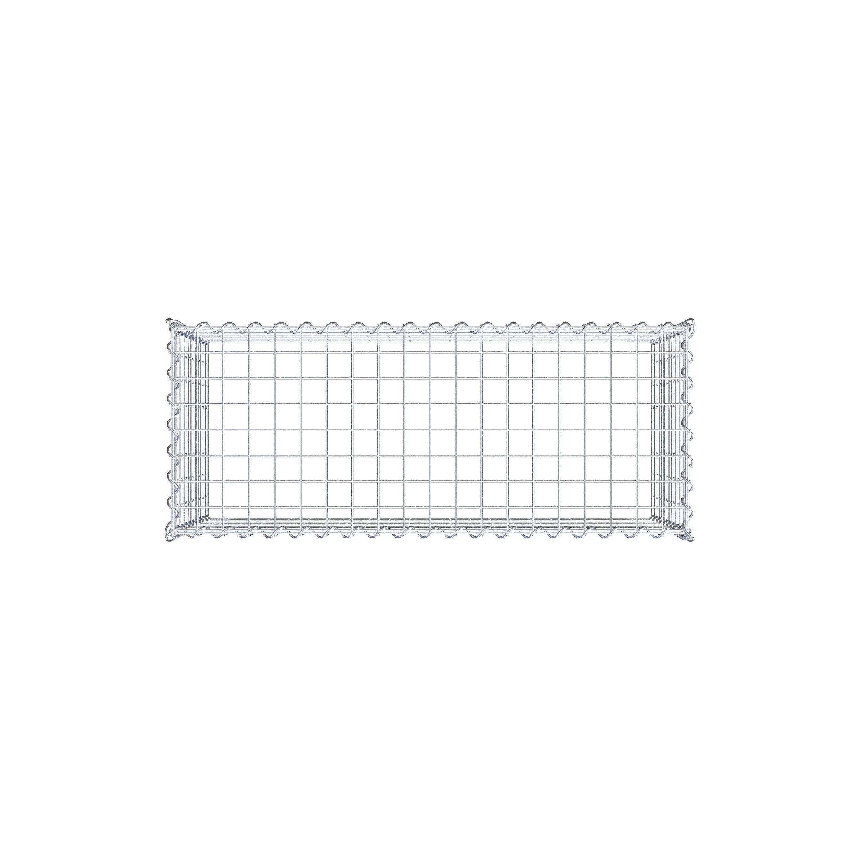 Grown-on gabion type 3 100 cm x 50 cm x 40 cm (L x H x D), mesh size 5 cm x 5 cm, spiral